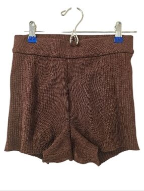 Brown Dynamite Women's Rib Yarn Shorts